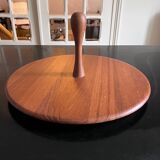 teak rotary tray
