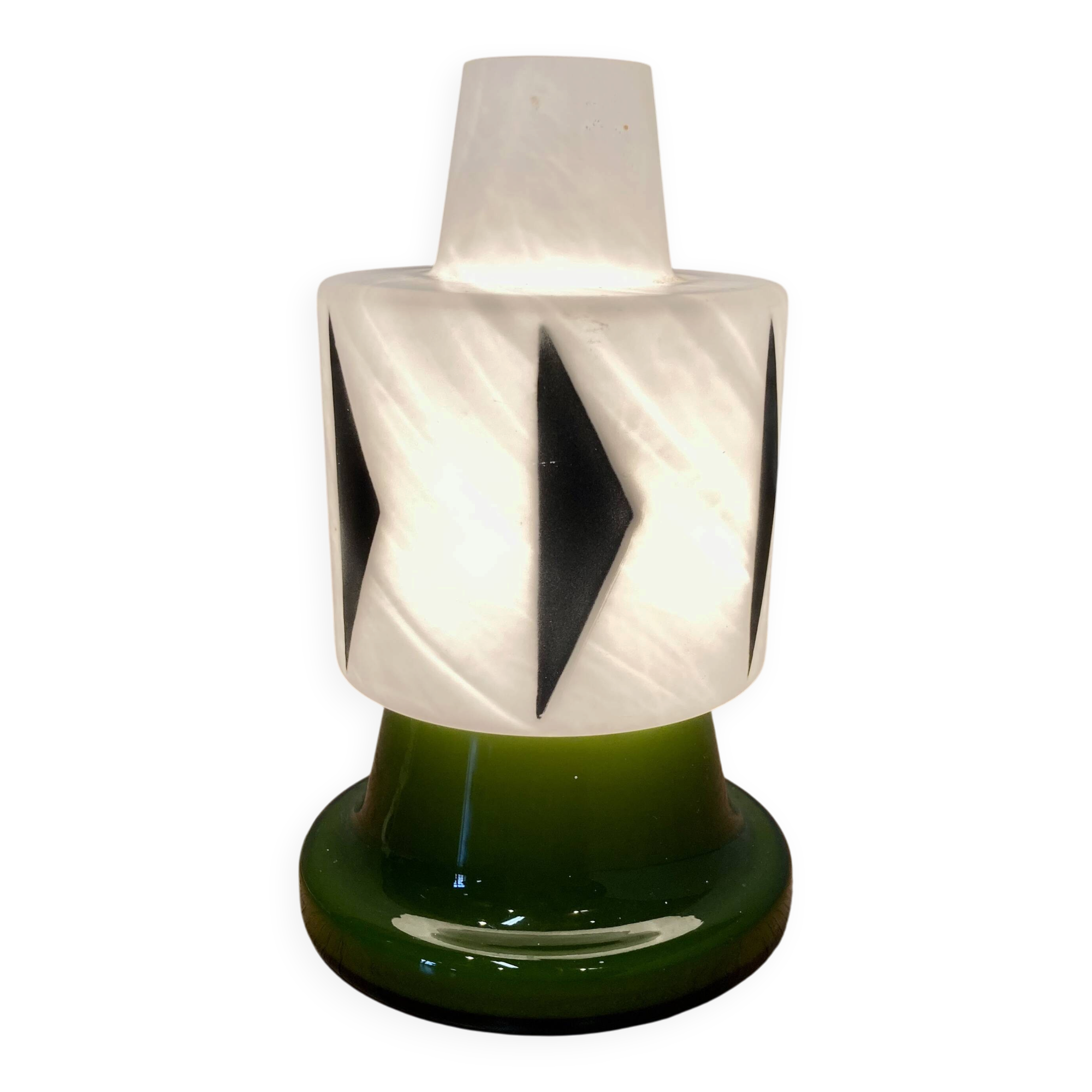 Lampe opaline design scandinave 1950.
