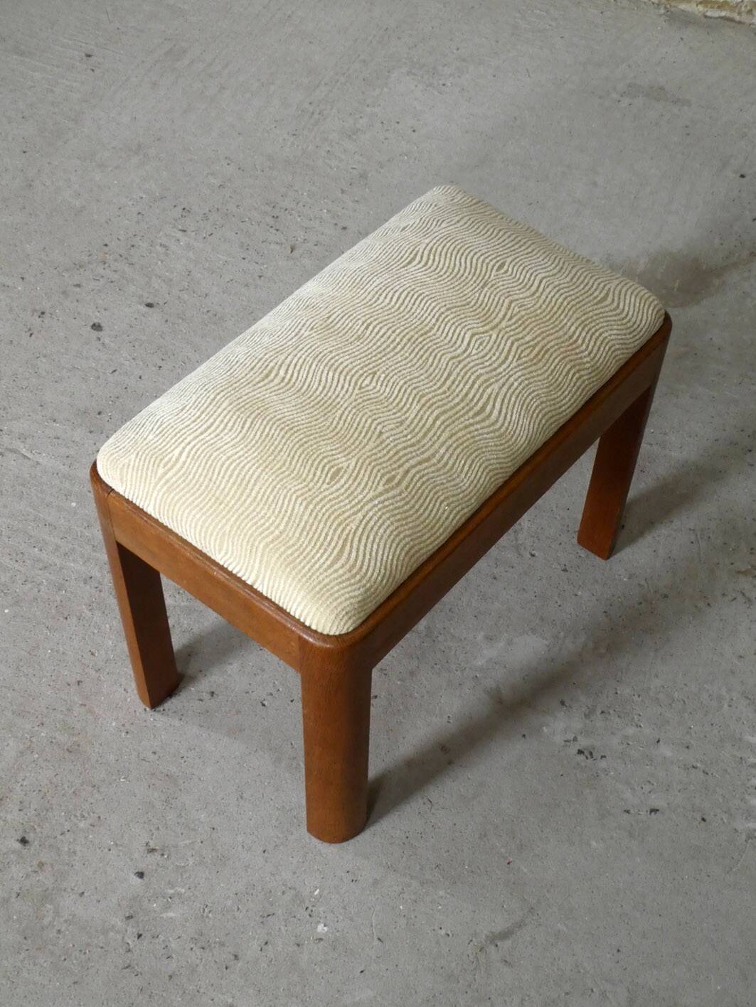 Oak armchair and ottoman, 1960