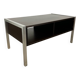 1970s coffee table in teak and aluminium