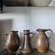 Collection de trois vases en grès  Rudi Stahl Studio Pottery 1970