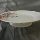 Cake plate, earthenware cup from luneville