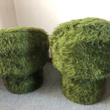 Duo of vintage 70s armchairs