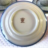 Blue glazed ceramic coffee cups