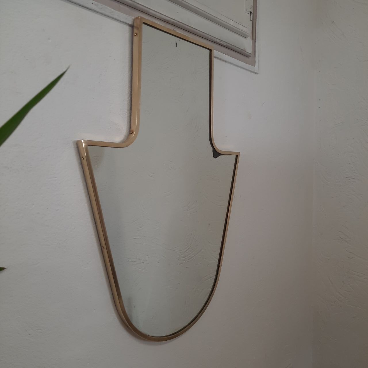 Miroir en laiton années 1950