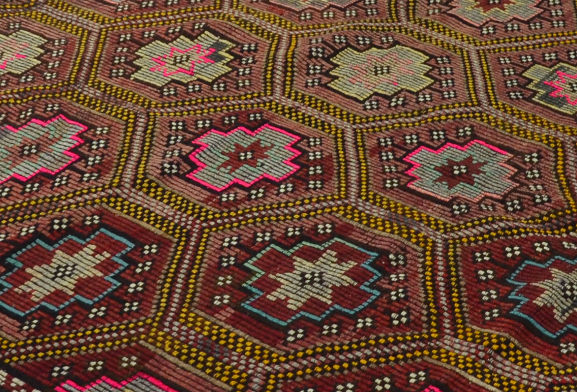 Anatolian handmade kilim rug 330 cm x 181 cm