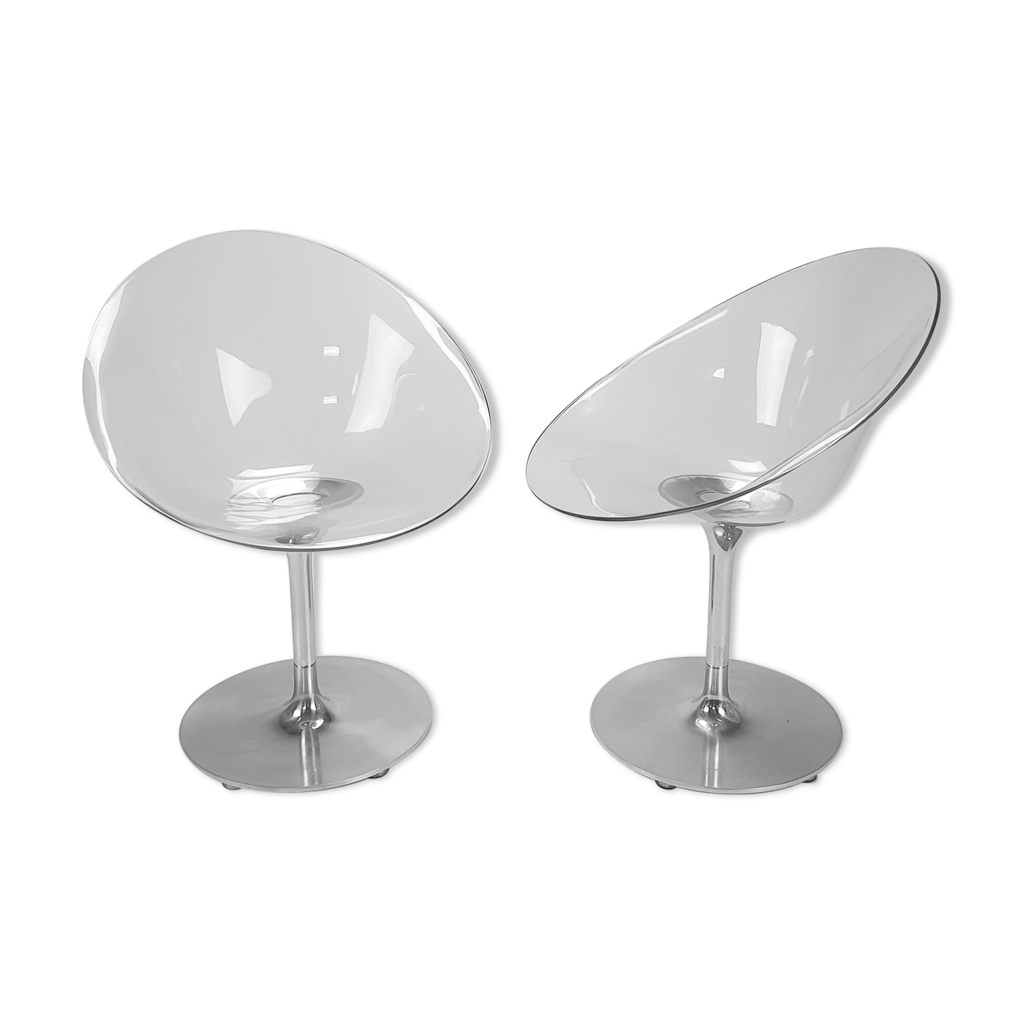 Set of 2 Philippe Starck Ero S chairs by Kartell, 2000