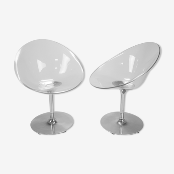 Ensemble de 2 chaises Ero de Philippe Starck S par Kartell, 2000