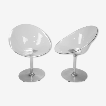 Set of 2 Philippe Starck Ero S chairs by Kartell, 2000