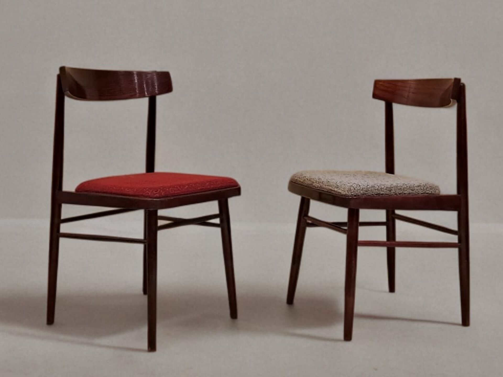 Pair of TON chairs, Czechoslovak vintage 1970s