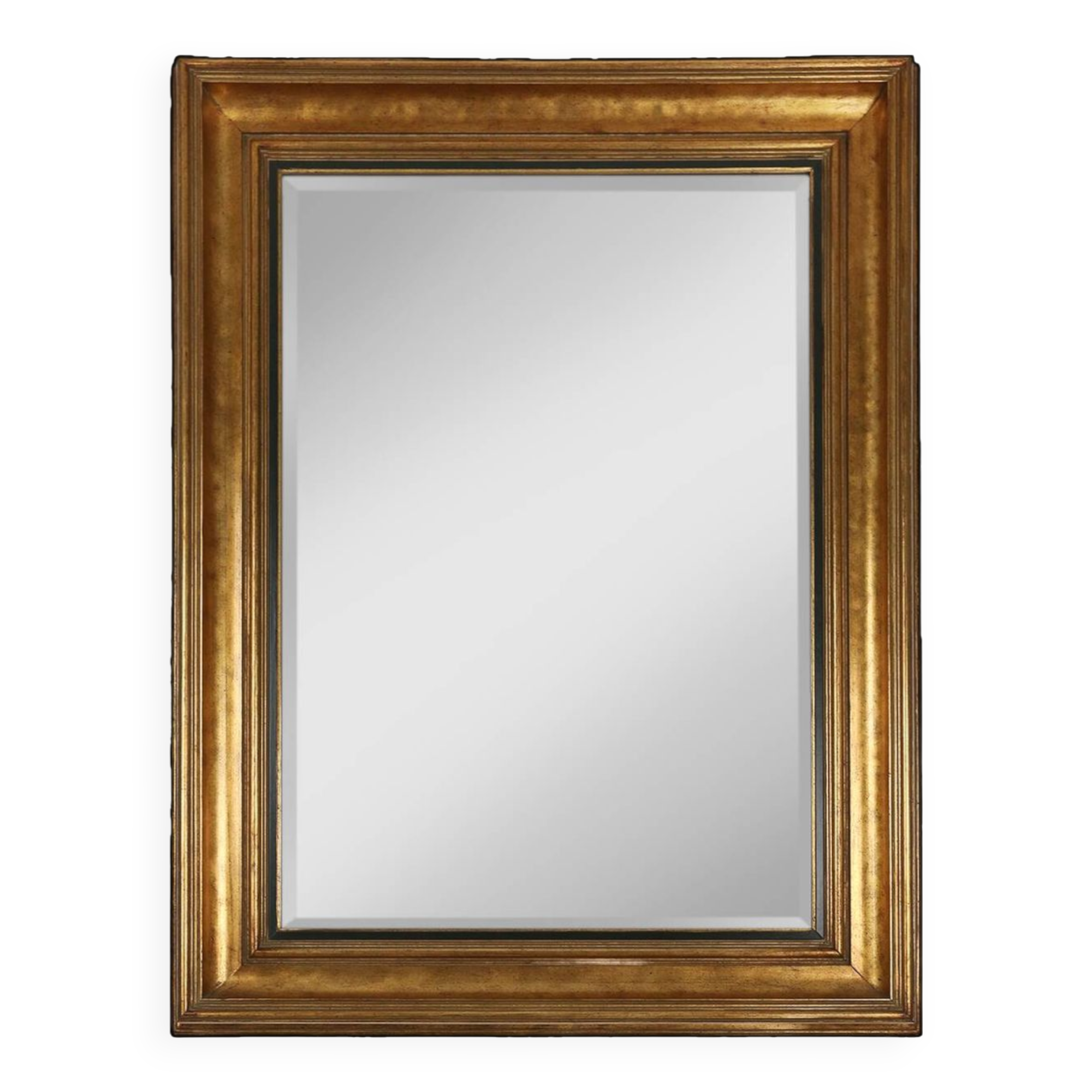 Timeless gilded mirror by Deknudt, Belgium in wood, Belgium ca. 1960