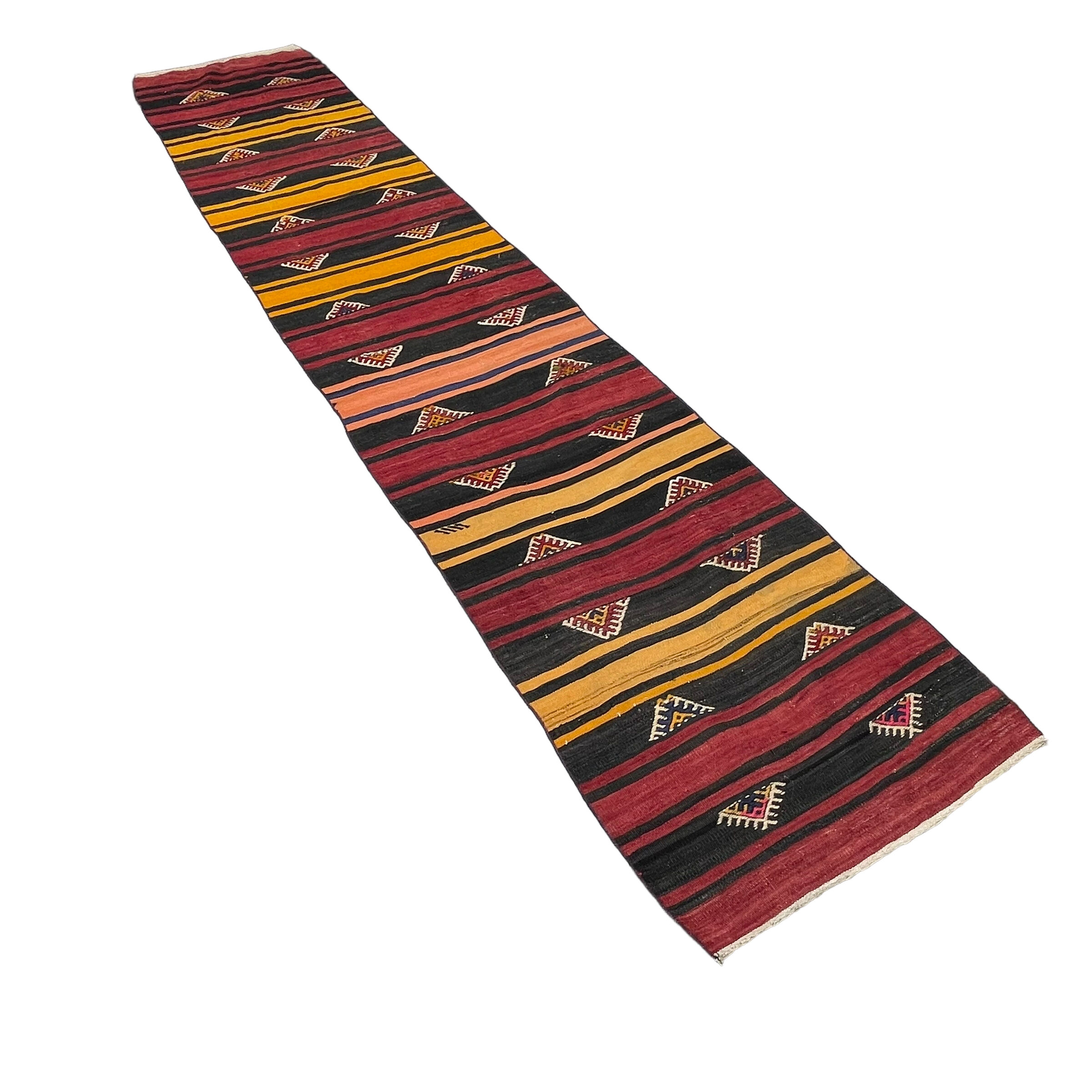 Vintage turkish kilim runner , 345 x 67 cm