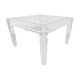 Table basse vintage en lucite, années 1990