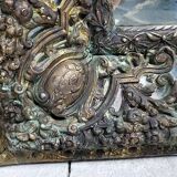 ANCIENT MIRROR WITH PARCLOSES FROM THE NAPOLEON III ERA