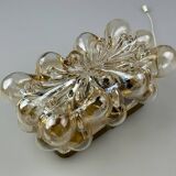 60s 70s wall lamp made of glass metal Bubble Wall Sconce Space Age Germany