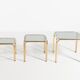 Modern Italian trundle side tables, 1970