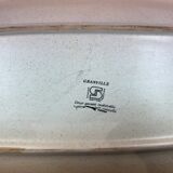 Fish service, Main course and 10 plates Sarreguemines Granville, vintage