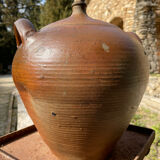 Ancient terracotta pottery jar