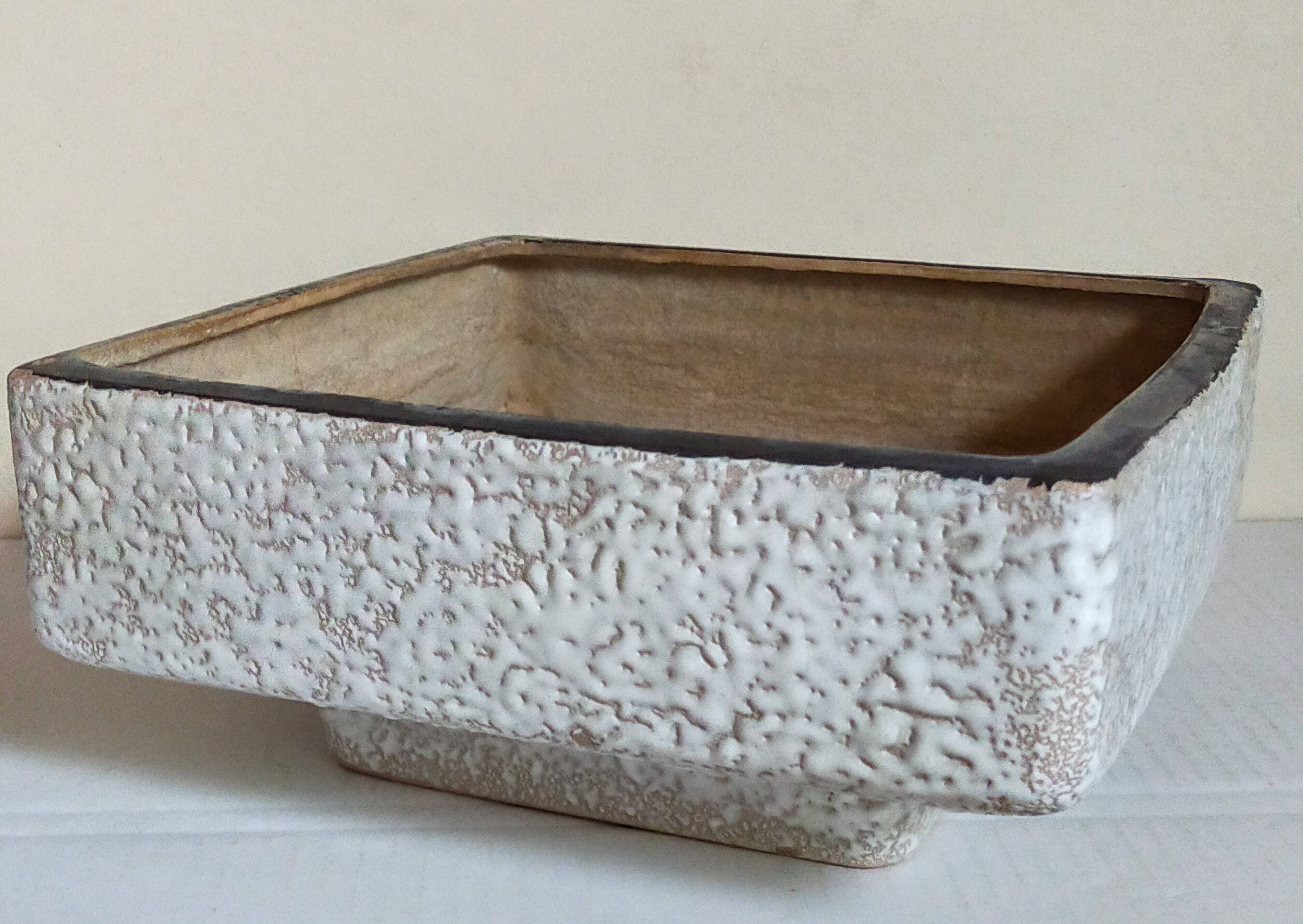 Vetter west-germany ceramic cactus or bonsai pot from the 1950s