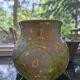 Round vase from the Ricard ceramic workshops. Signed Francine Gal.