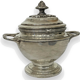 Sucrier en métal argenté Christofle collection Gallia ref 358.014