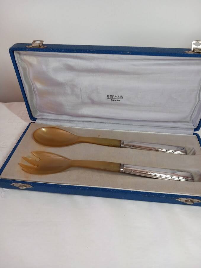 Art Deco salad cutlery