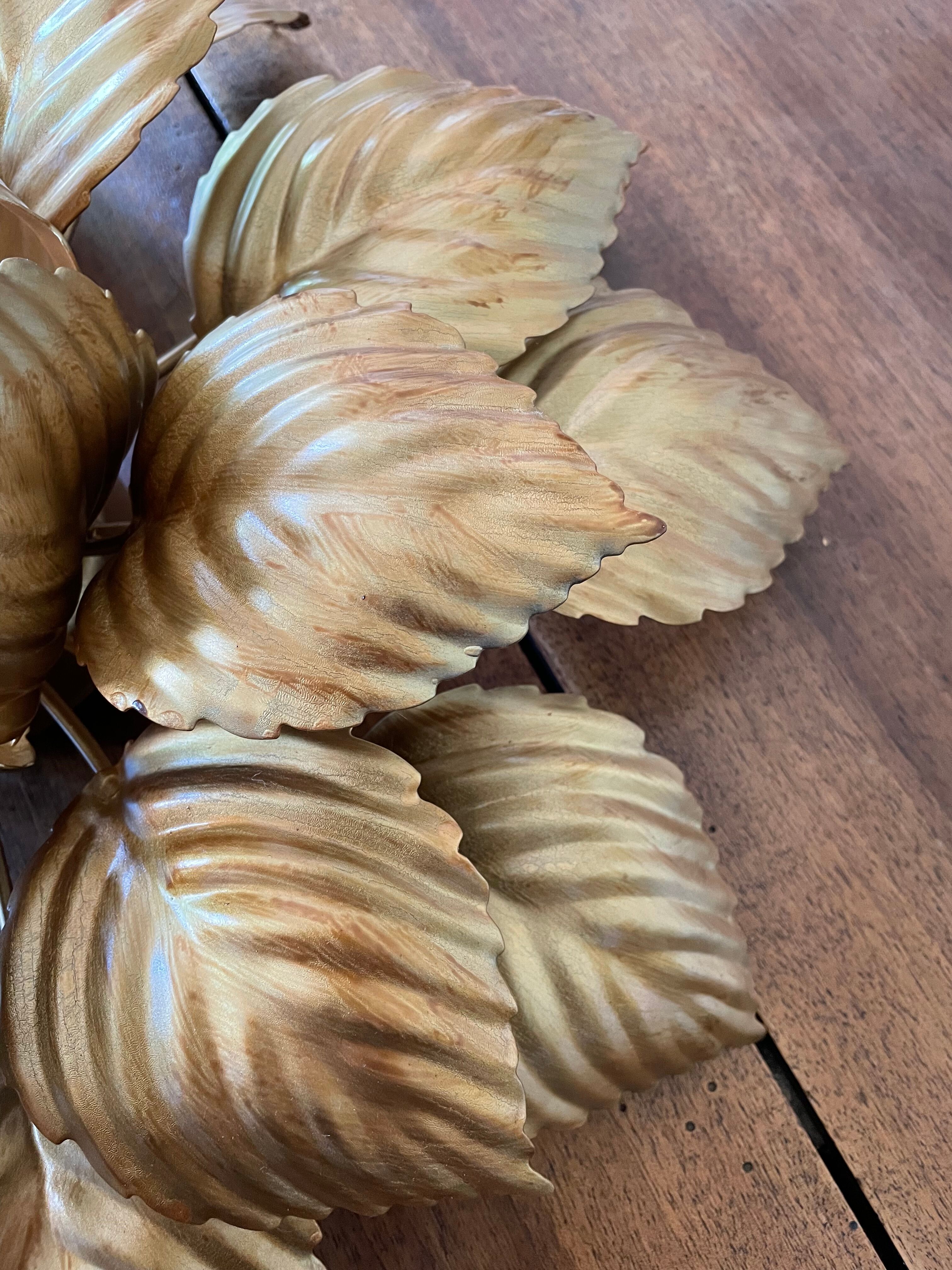 Ceiling light golden flower