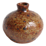 Vintage stoneware ball vase