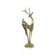 Large vintage brass deer statue sculpture art deco style christmas