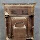 Napoleon III period cast iron fireplace mantel or front circa 1880