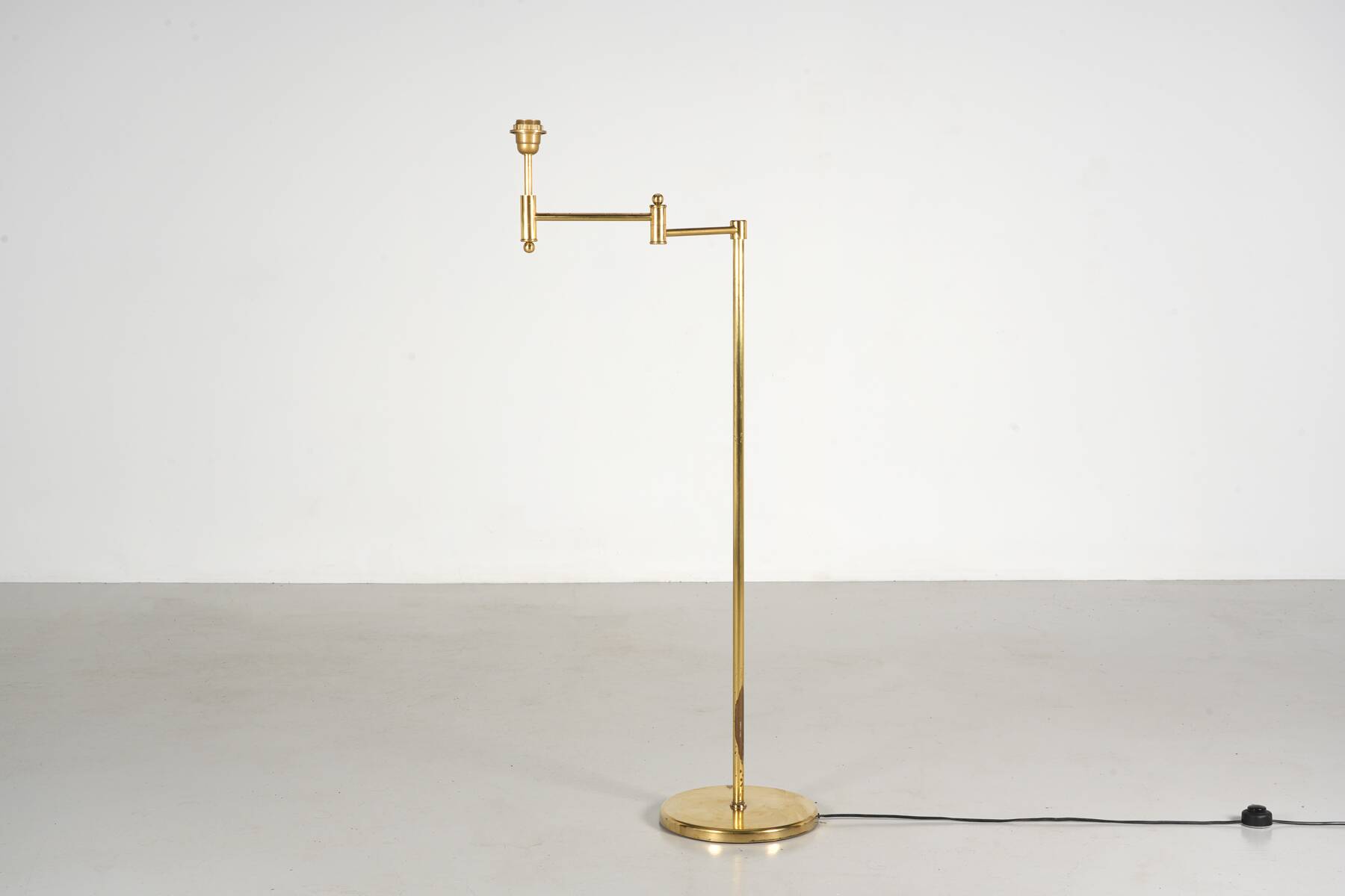 Brass reading lamp circa 1980