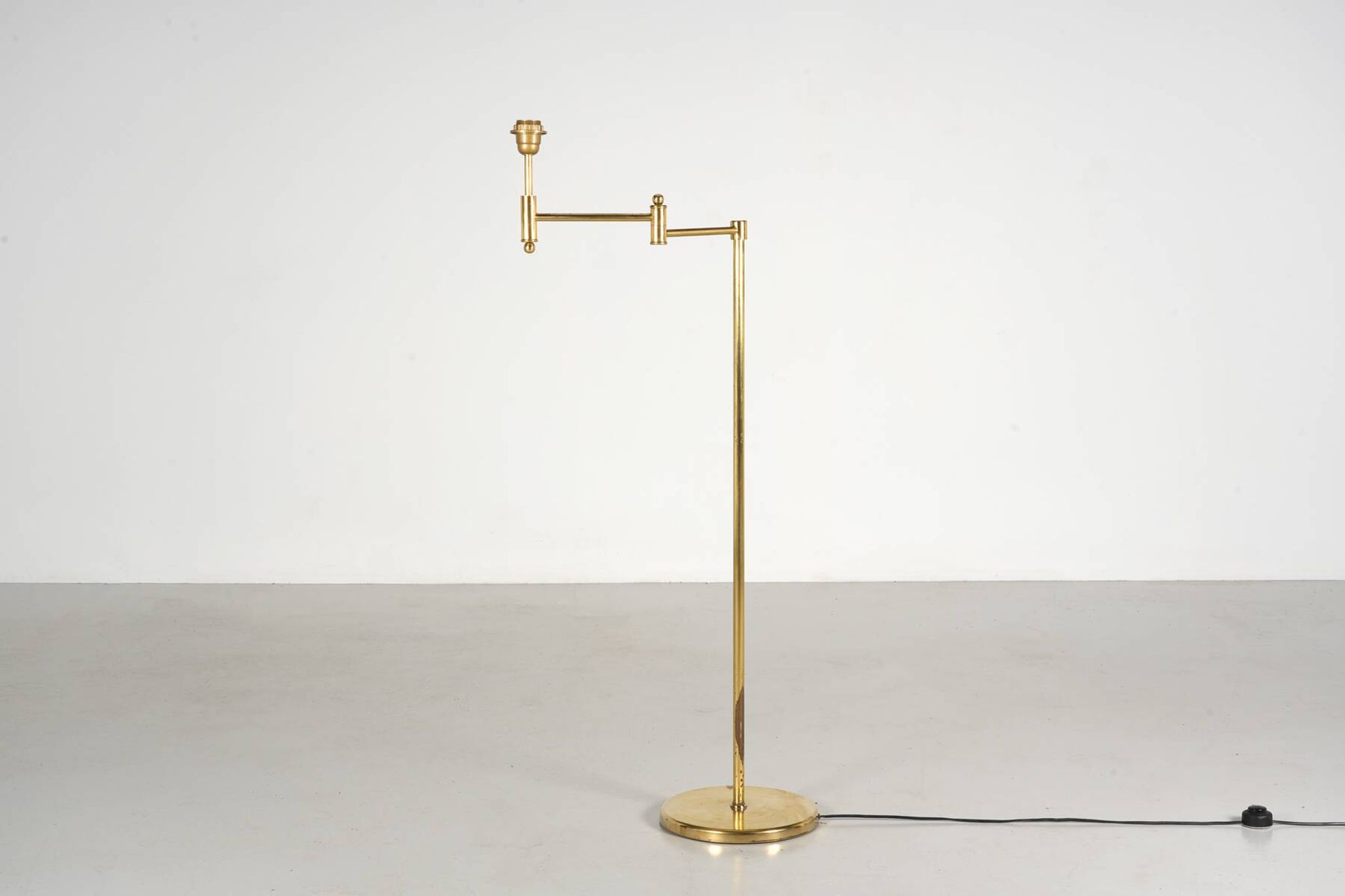 Brass reading lamp circa 1980