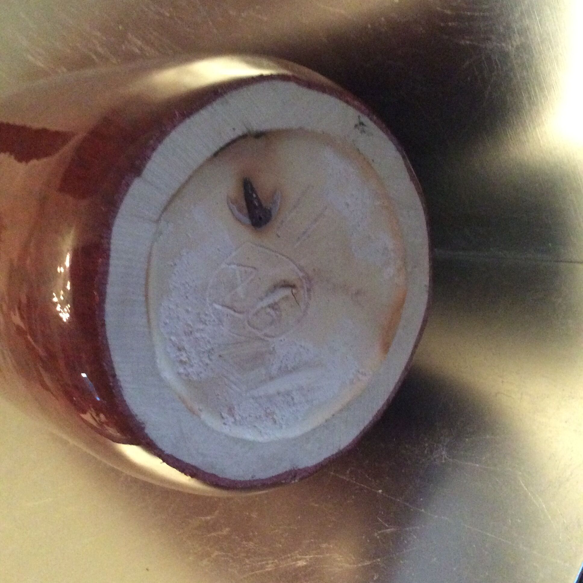 Vintage vase in glazed ceramic