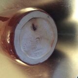 Vintage vase in glazed ceramic