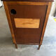 Vintage solid oak furniture for a vinyl turntable.