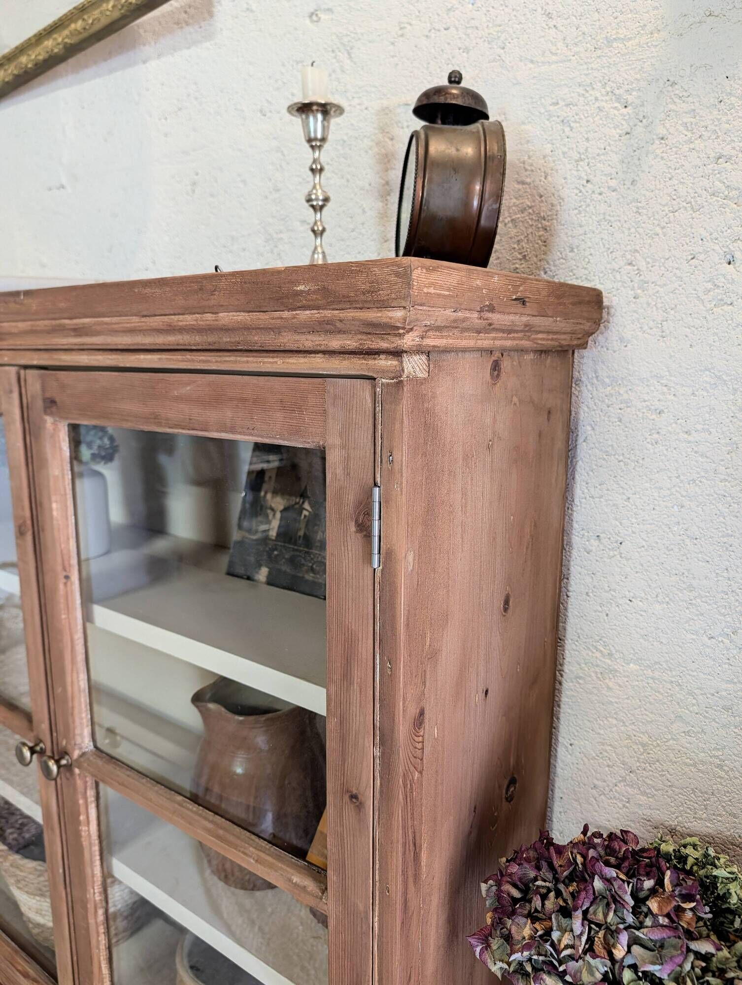 Renovated old wall display cabinet