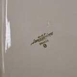 Rectangular dish with edged edge in Sarreguemines earthenware model Ivory