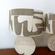 Pair of travertine lamps by Fratelli Mannelli