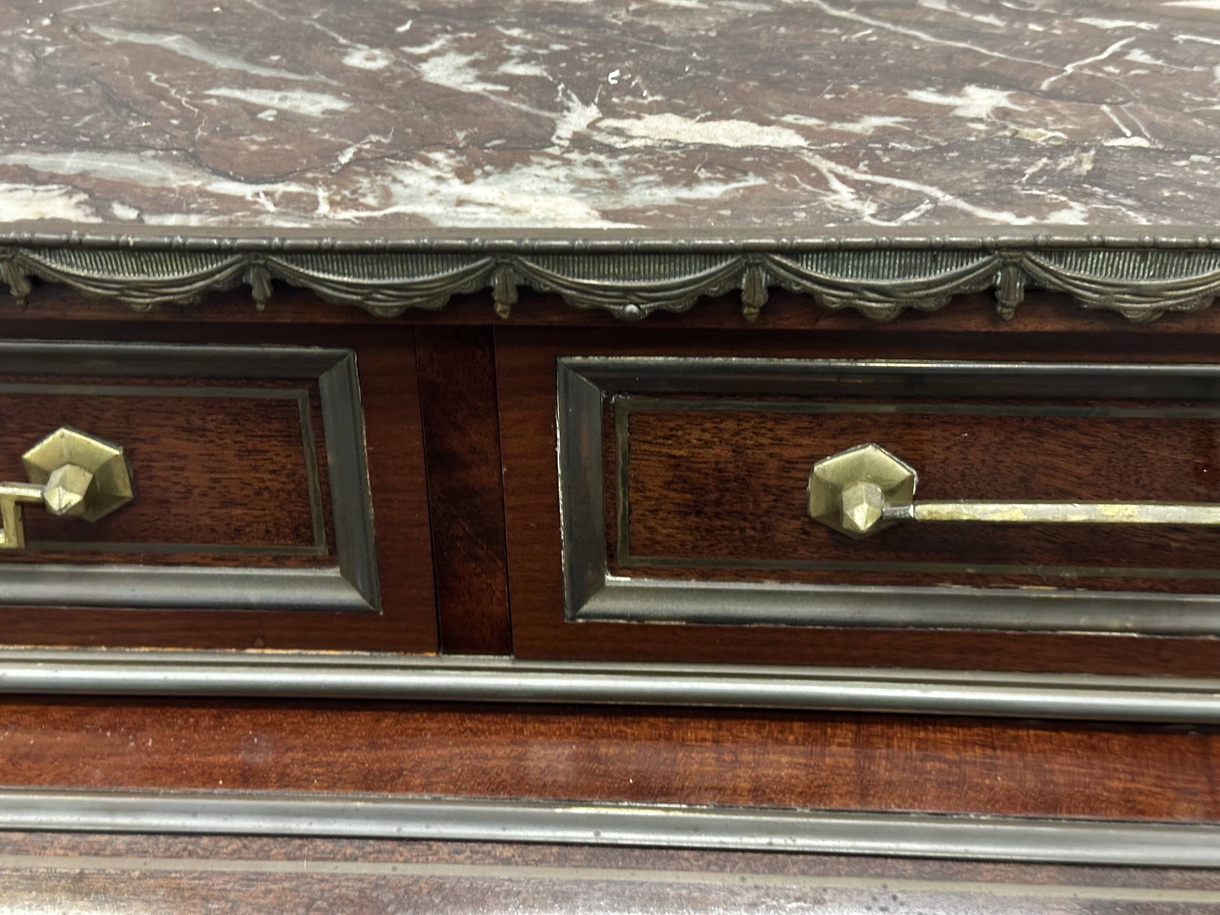 Secretary - Bonheur du Jour with pearly Louis XVI style system