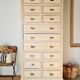 Craft furniture haberdashery - tall patinated chest of drawers - XXL chest of drawers