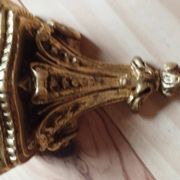 Page 1 of 7 Small wall console in rocaille style – patinated gold decor, Louis style