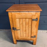 Vintage refrigerator 1930s/1940s, oak wood