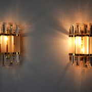 Pair of venini wall lamps, Glass, Italy, 1970