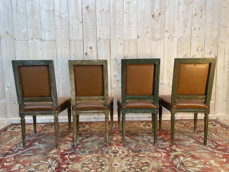 Set of 4 Louis XVI style chairs