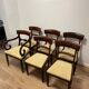 Ensemble de 6 chaises de salle à manger anciennes en acajou