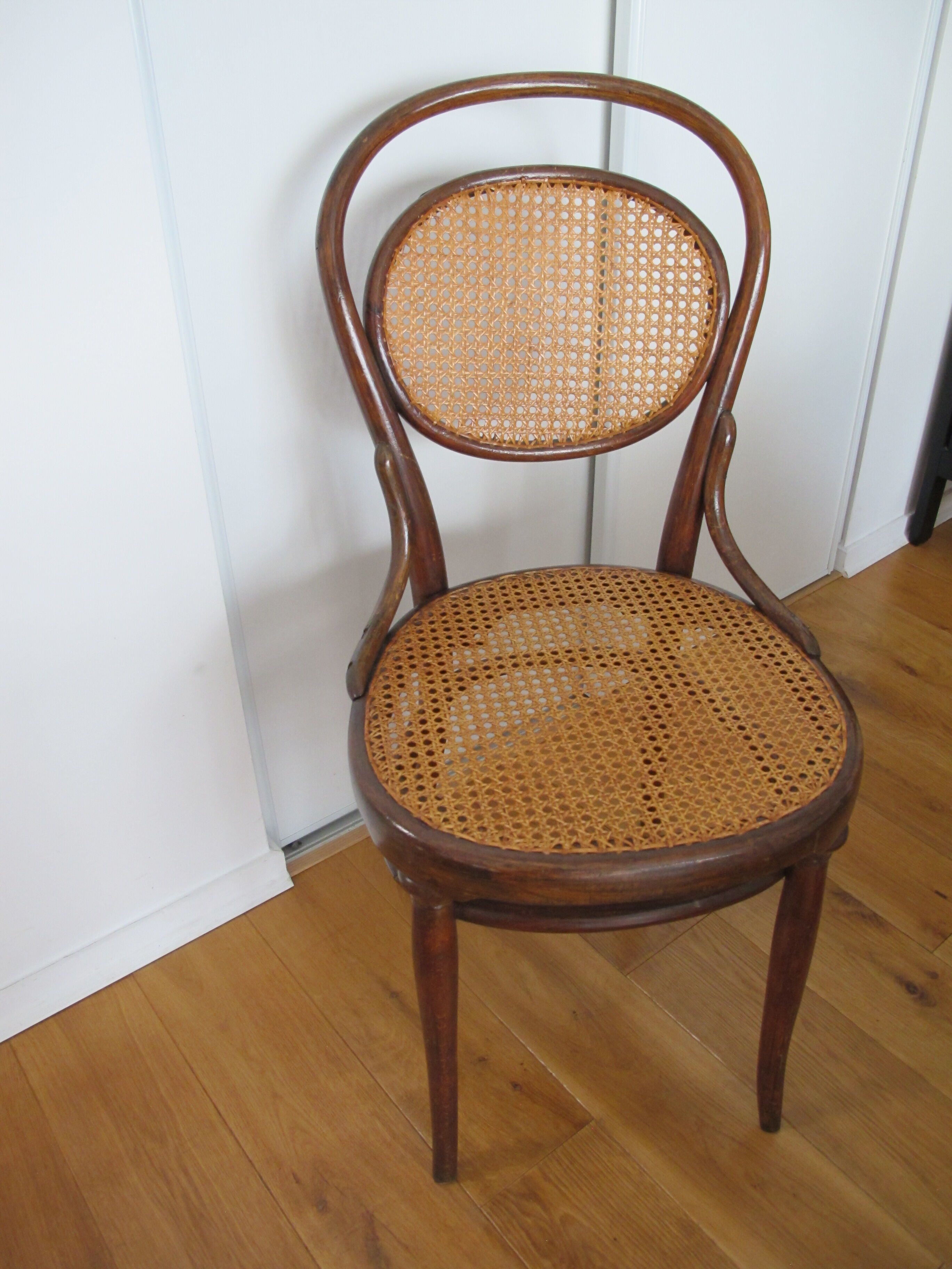Set of 2 canne chairs Thonet No.11 bistro style