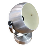 Eye Ball brushed aluminium Space Age lamp or wall light