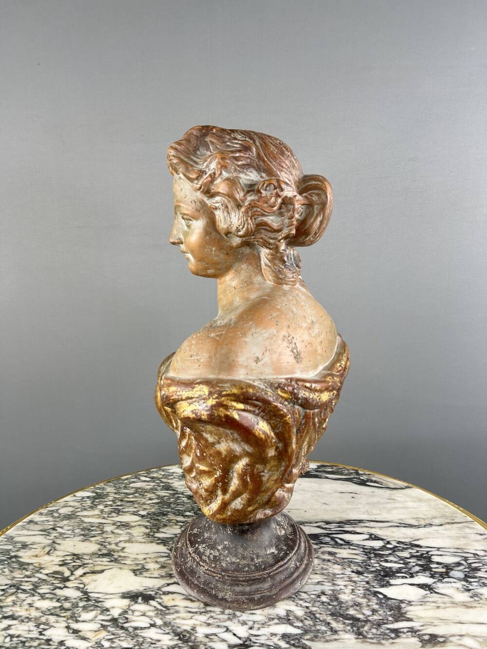 Terracotta Female Bust, Italy, 20th Century