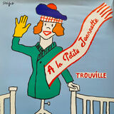 Original poster "A la petite Jeannette" Trouville, Raymond Savignac 46x61cm 1990
