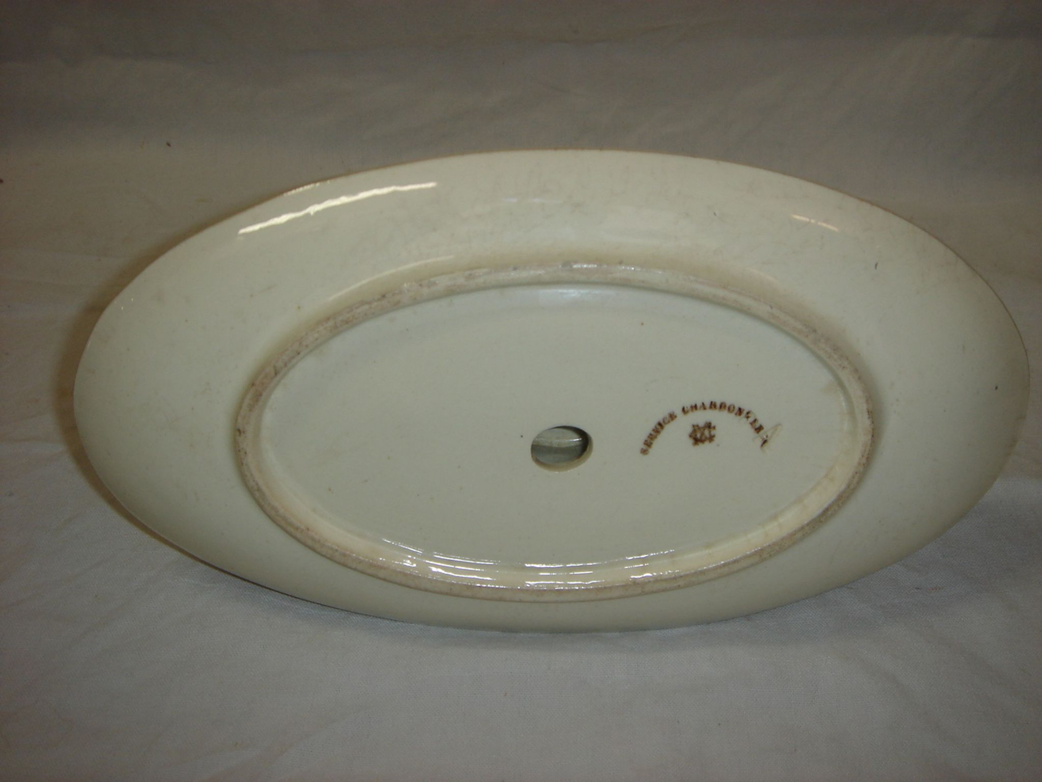 Saucière en faience montereau modèle chardonneret